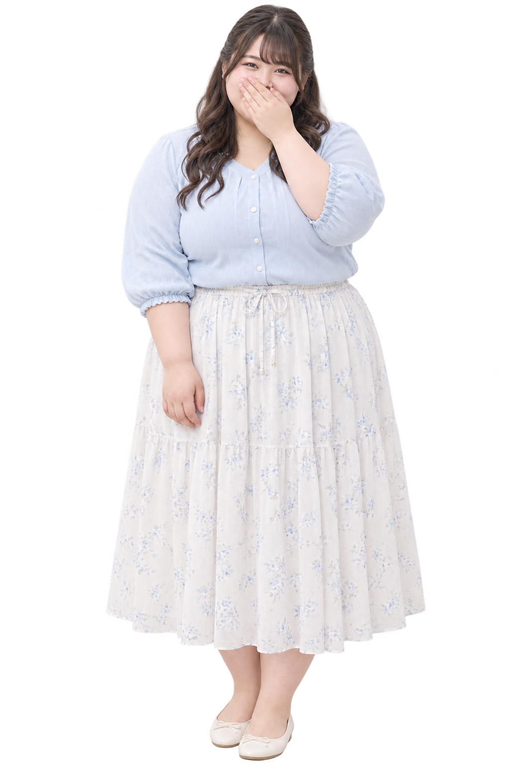 大きめのぽっちゃり体型の女性